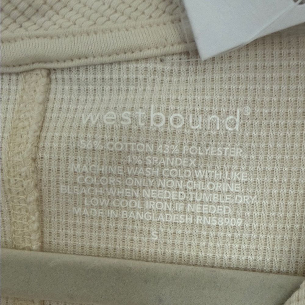 Westbound Cream V-Neck Sweater - Picture 2 of 6